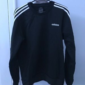 Black Adidas striped sweater